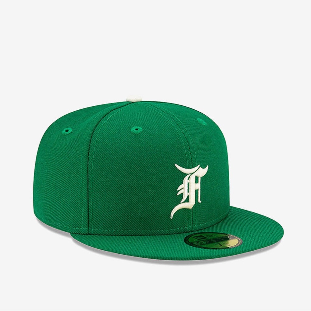 Fear of God Essentials Hat 59FIFTY Fitted New Era Cap Kelly Green Many sizes New